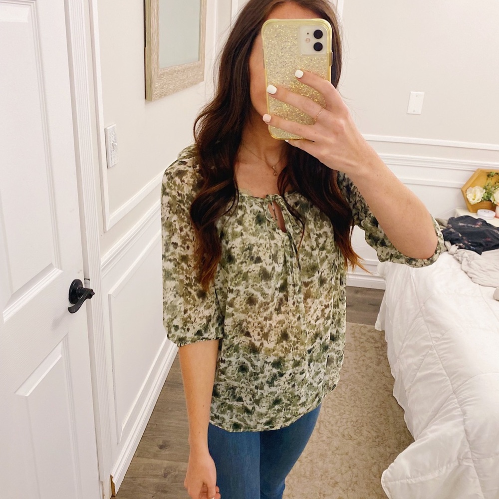 Greenery blouse